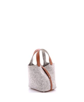 PM Picotin Lock Bag Felt with Leather