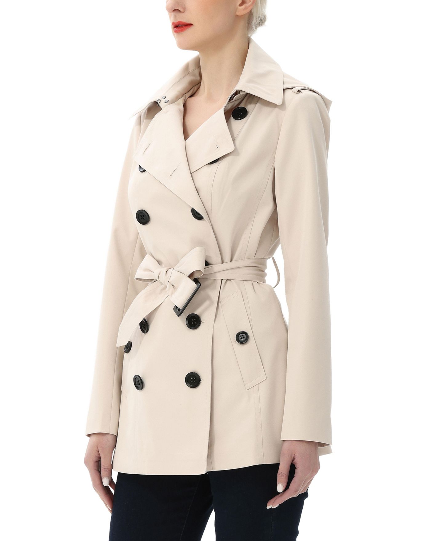 Женское пальто kimi + kai Classic Short Trench, цвет: Бежевый — фото 2