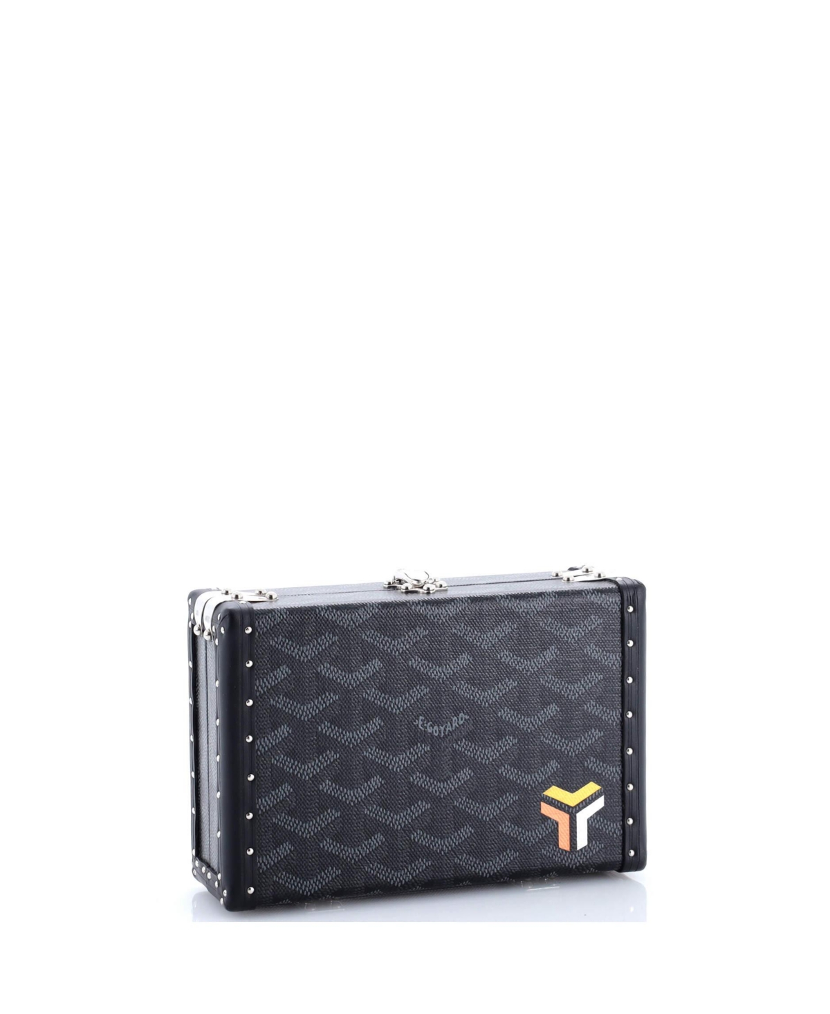 Pre-Owned Goyard Minaudiere Bag Printed Coated Canvas