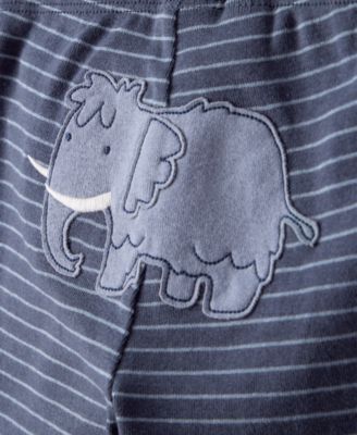 Baby Boys' Elephant Print Long-Sleeve Bodysuit and Pants, 3-Piece Set