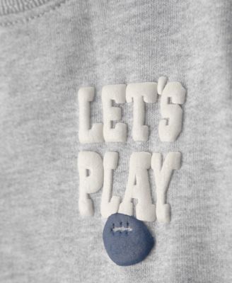 Baby Boys' Varsity Long-Sleeve Sweatshirt and Pants, 2-Piece Set