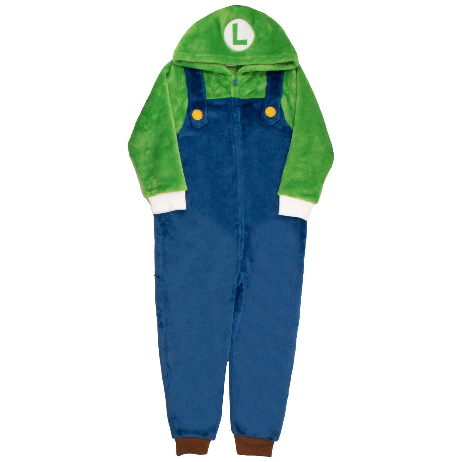 Little Boys Mario Brothers Onesie Zip Up Coverall