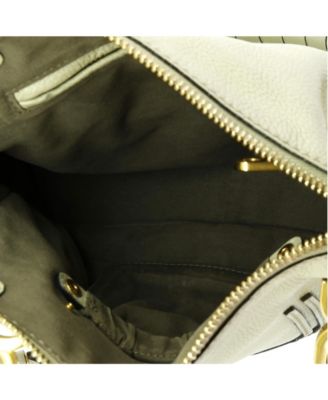 Small Marcie Satchel Leather