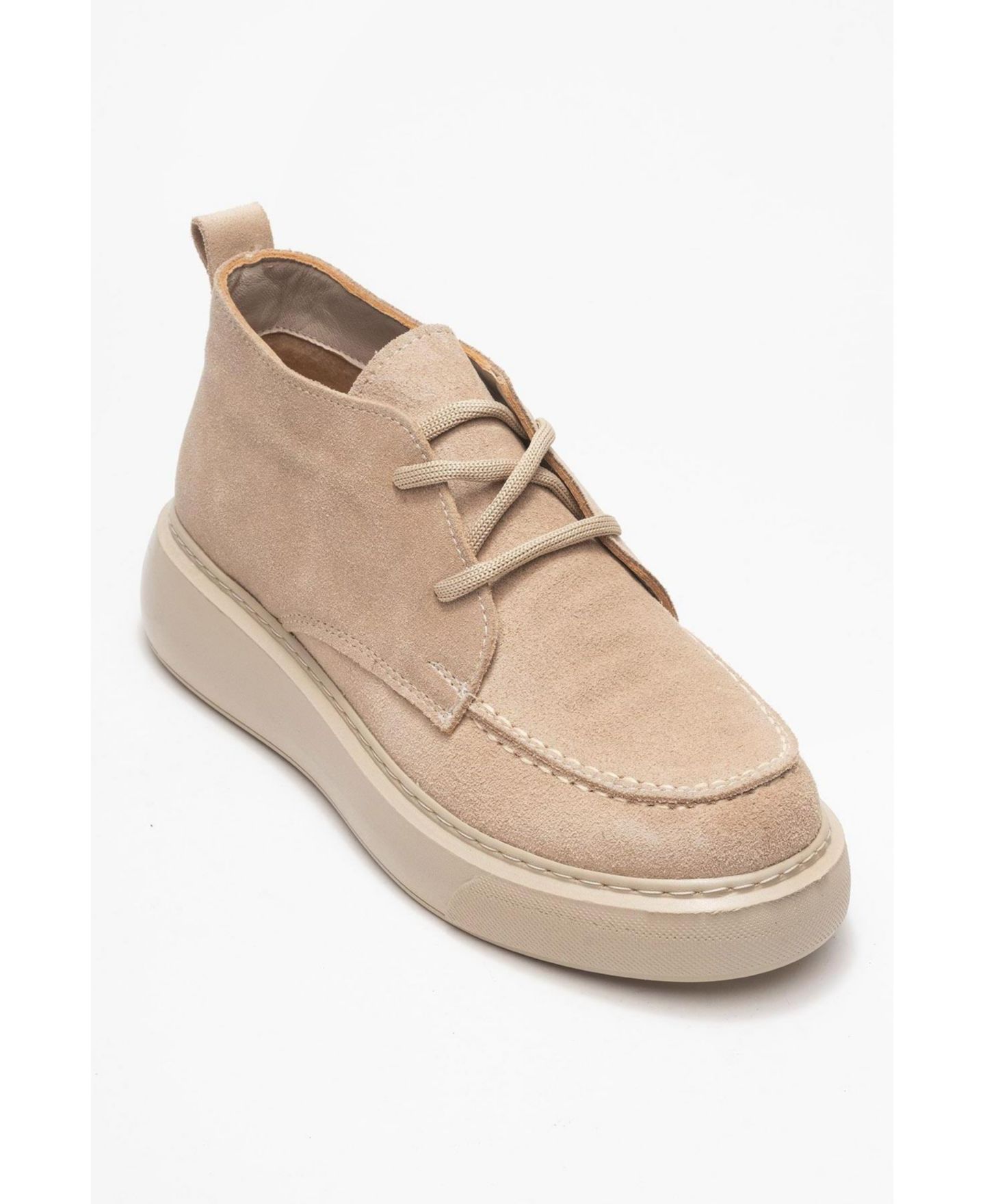 Женские ботинки Forever & Always Shoes Lilya Leather Chukka Boot, цвет: Бежевый замшевый кожаный — фото 1