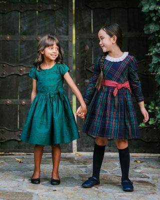 Big Girls Organic Special Occasion Pleated Sateen Party Dress