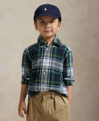 Polo Ralph Lauren - Boys 2-7 Plaid Cotton Oxford Shirt