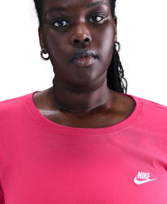 Plus Size Sportswear Club Long-Sleeve T-Shirt 