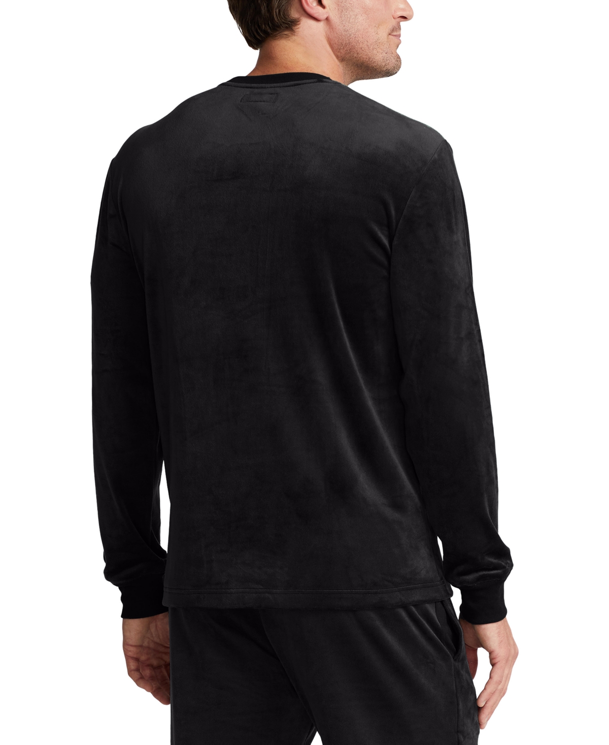 Polo Ralph Lauren Men's Long-sleeve Pajama T-shirt In Black