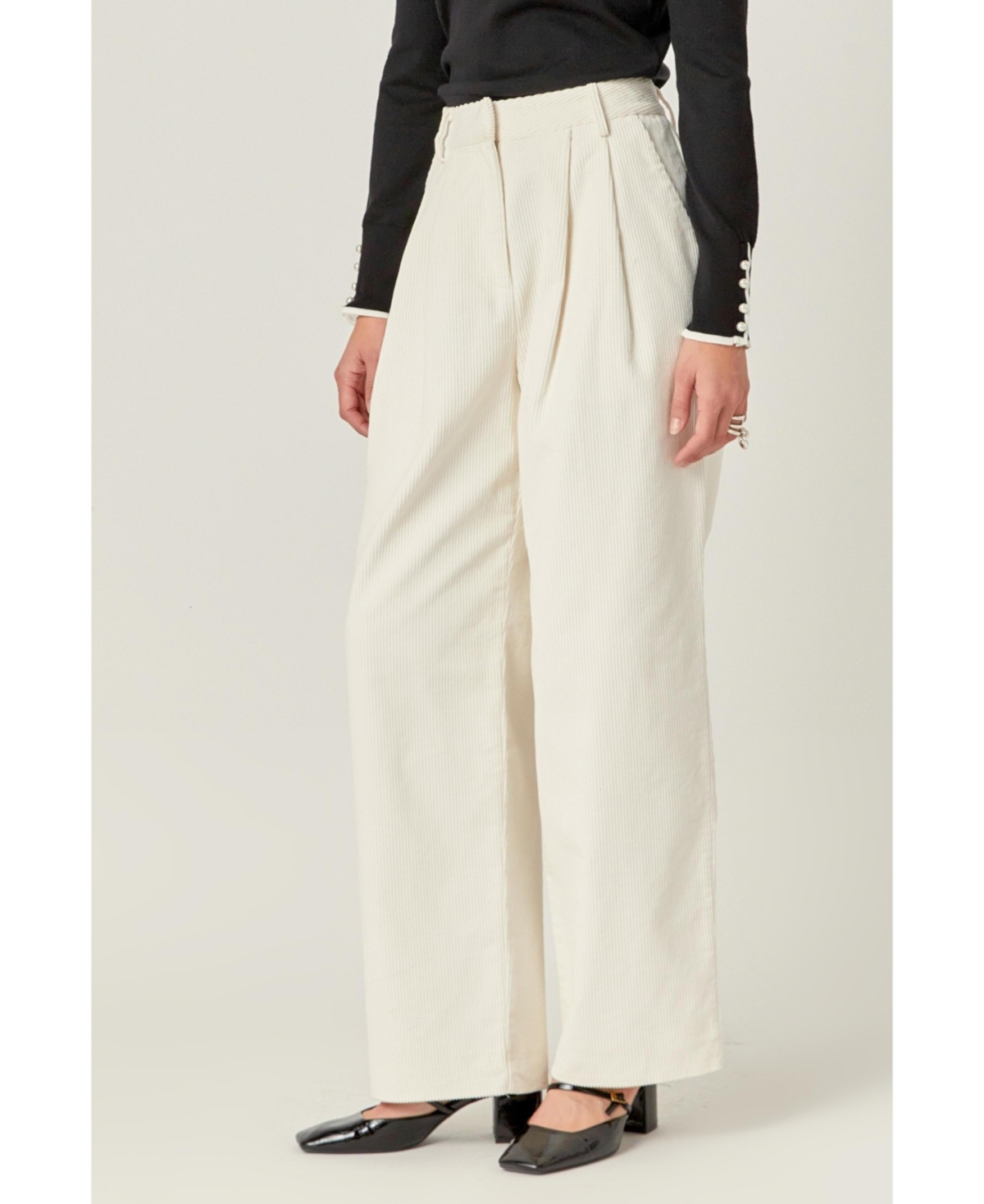 English Factory Women's Corduroy Wide Pants
