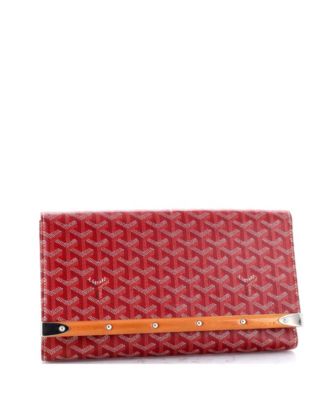 Pre-Owned Goyard MM Clutch Coated Canvas