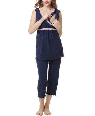 Maternity kimi + kai Nursing 2-Piece Pajama Set