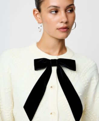 Women's Long-Sleeve Bow Detail Sweater