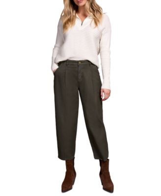 Women's Audrey Mid Rise Girlfriend Barrel Crop Jeans