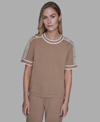 KARL LAGERFELD PARIS - Women's Logo Detail Sweater