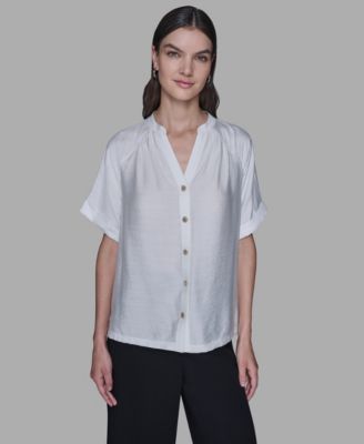 KARL LAGERFELD PARIS - Women's Drop Shoulder Top