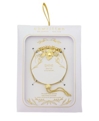 Cubic Zirconia And Crystal Charm Adjustable Bolo Bracelet