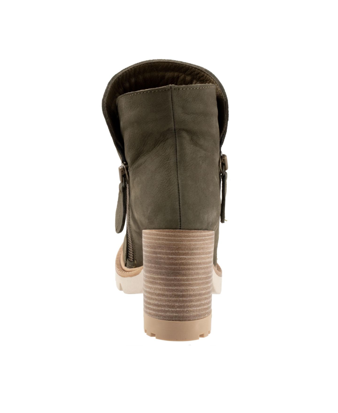 Женские ботинки Bueno Elliott Boot, цвет: Армейский зелёный нубуковый — фото 5