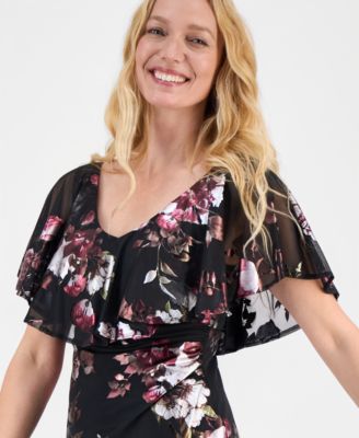 Women's Mesh Ruffled Dress