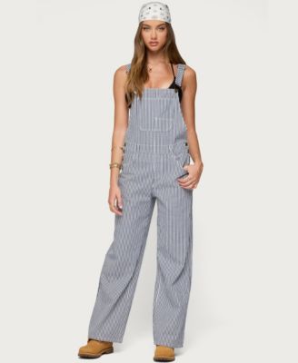 Women's Tamsin Striped Denim Overalls