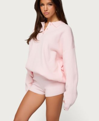 Women's Lorie Oversized Knit Polo Sweater