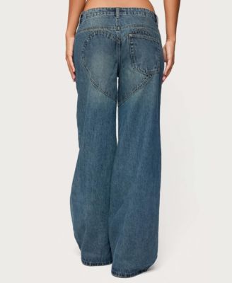 Women's Heartly Low Rise Straight Leg Jeans