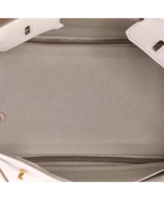 Birkin 25 Handbag Light Togo with Rose Gold Hardware