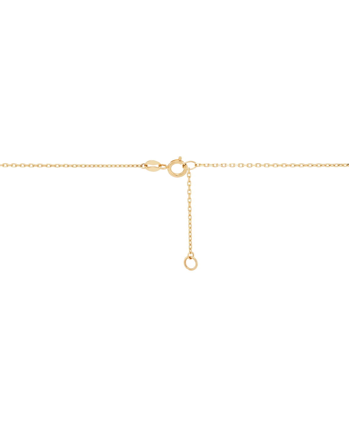 Macy's Polished Love Knot Pendant Necklace In 10k Yellow, White And Rose Gold In Gold