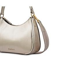 Alley Metallic Medium Ziptop Crossbody Shoulder Bag