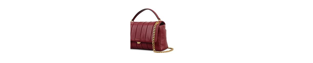 Radley London Burton Way Quilt Small Flap Over Crossbody Bag In Burgundy