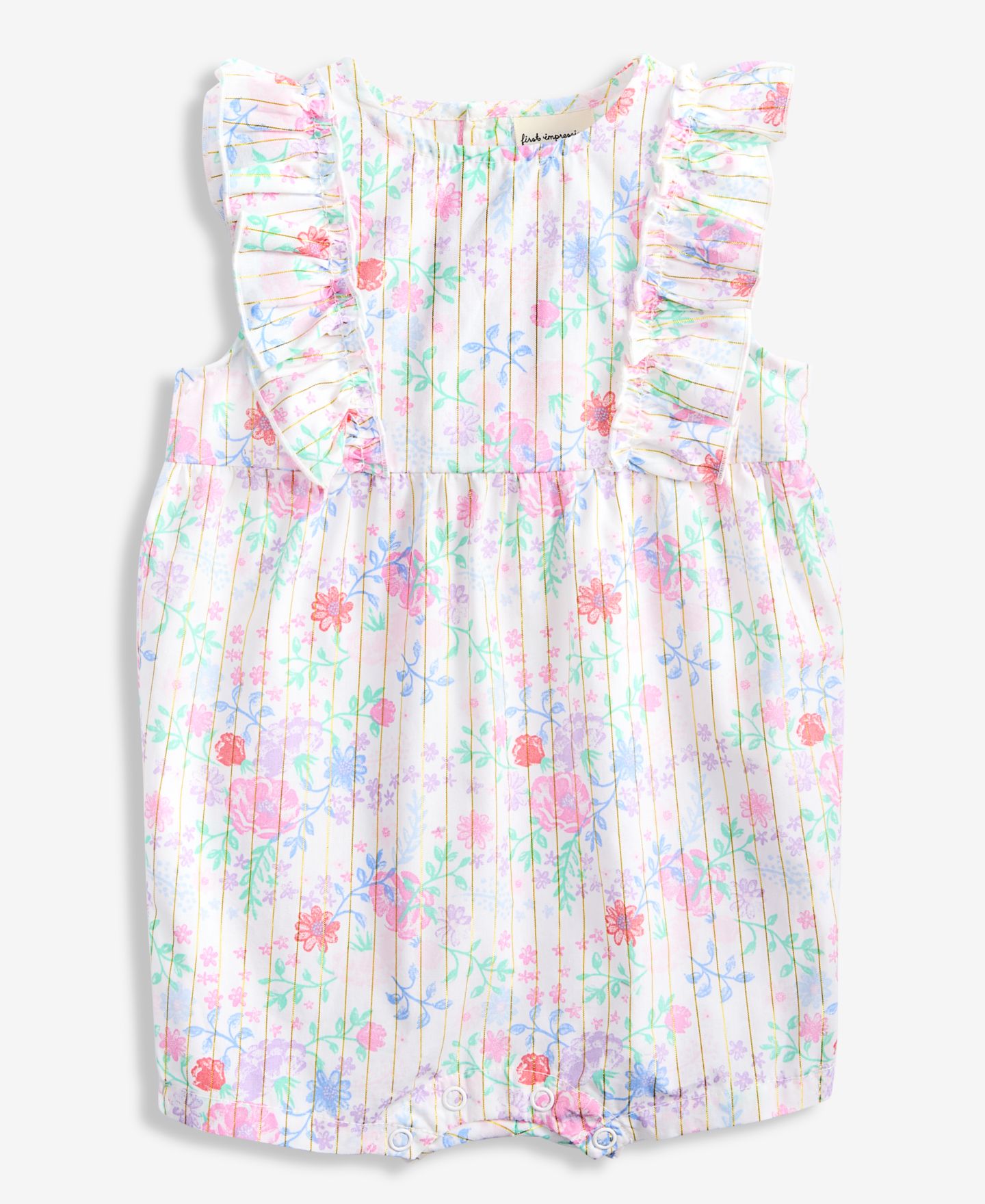 Детский солнцезащитный костюм First Impressions Country Floral, цвет: Белый — фото 1
