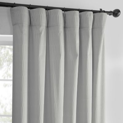 Abstract Lounge Embossed Velvet Room Darkening Curtain