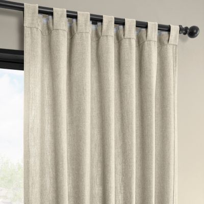 Simply Faux Linen Light Filtering Curtain Pair (2 Panels)