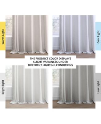 Simply Faux Linen Light Filtering Curtain Pair (2 Panels)