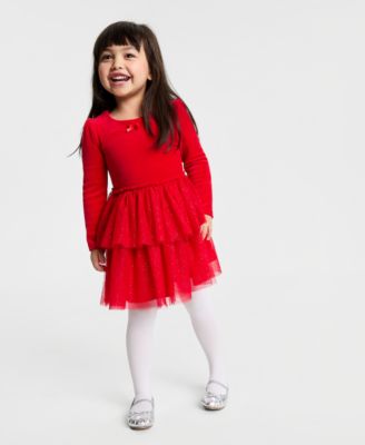 Epic Threads Girls Toddler 2T-4T Tiered-Skirt Tutu Dress Macys Exclusive - Cherry Candy 7$