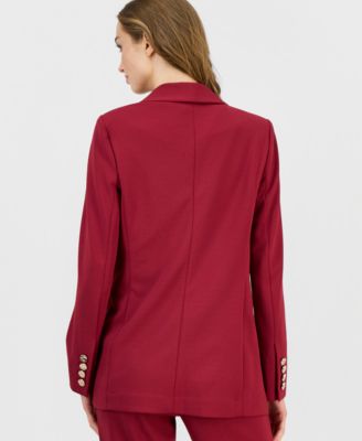 Women's Shawl-Collar Open-Front Blazer