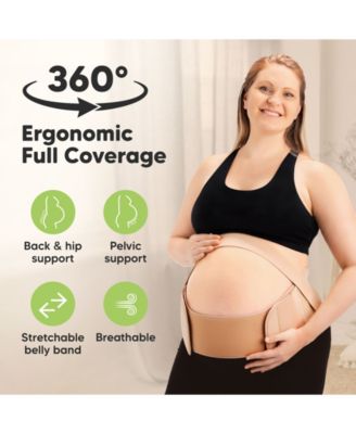 2 in 1 Pregnancy Belly Support Band, Maternity Belt, Pregnancy Must Haves Baby Belly Bands