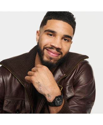 Men's Charter Ionic Plated Black Steel Bracelet Watch, 39mm