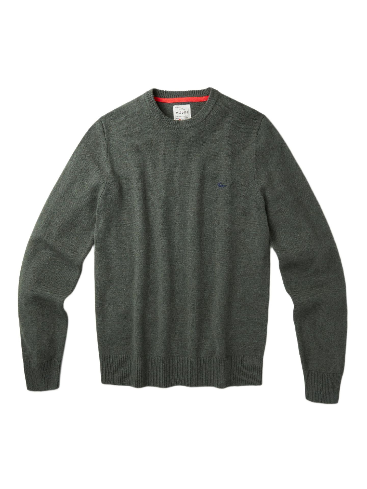 Мужской свитер Aubin Westbourne Crew Neck, цвет: Тёмный хаки — фото 2