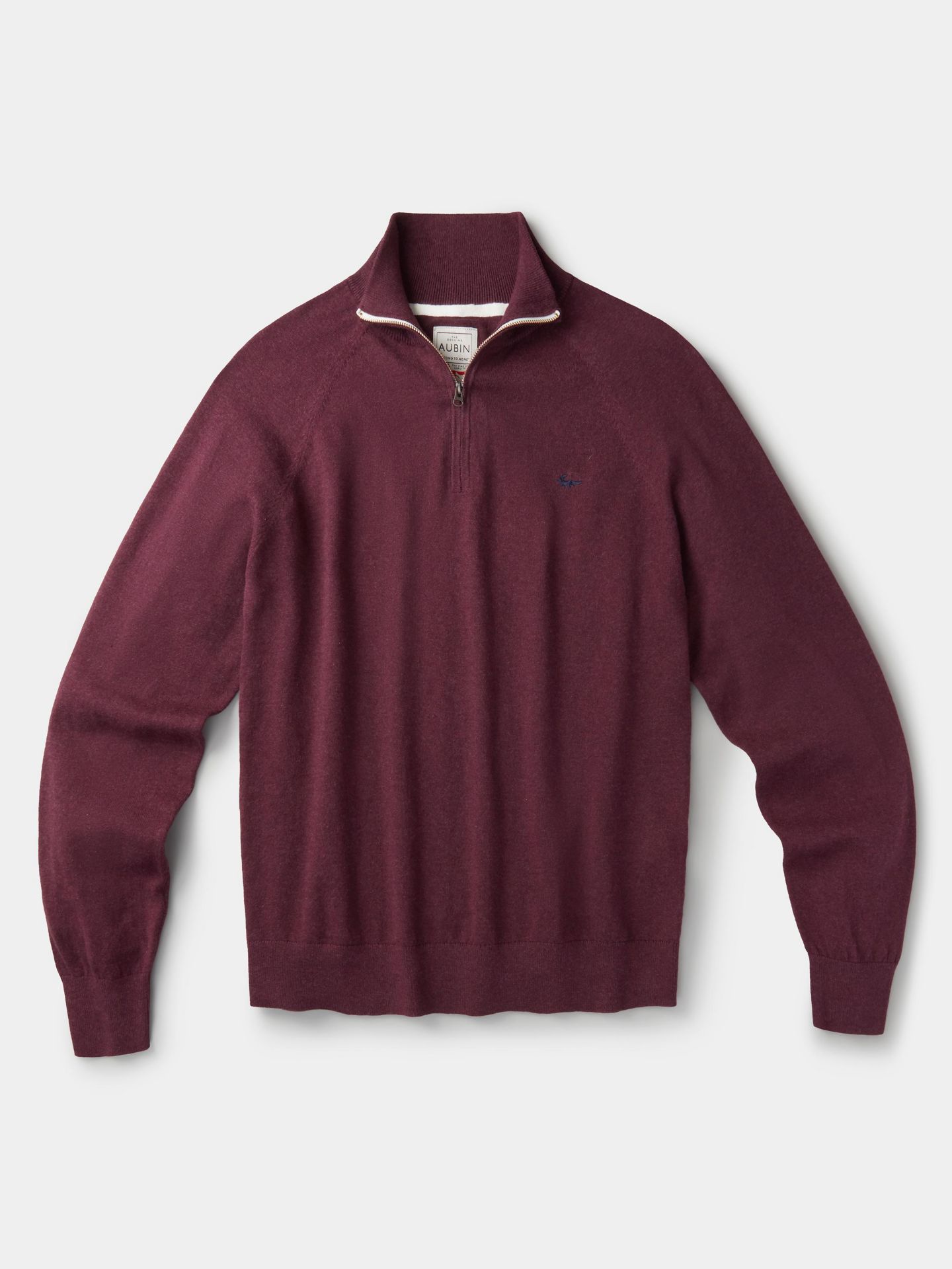 Мужской свитер Aubin Bonby Zip Neck, цвет: Бордо — фото 6