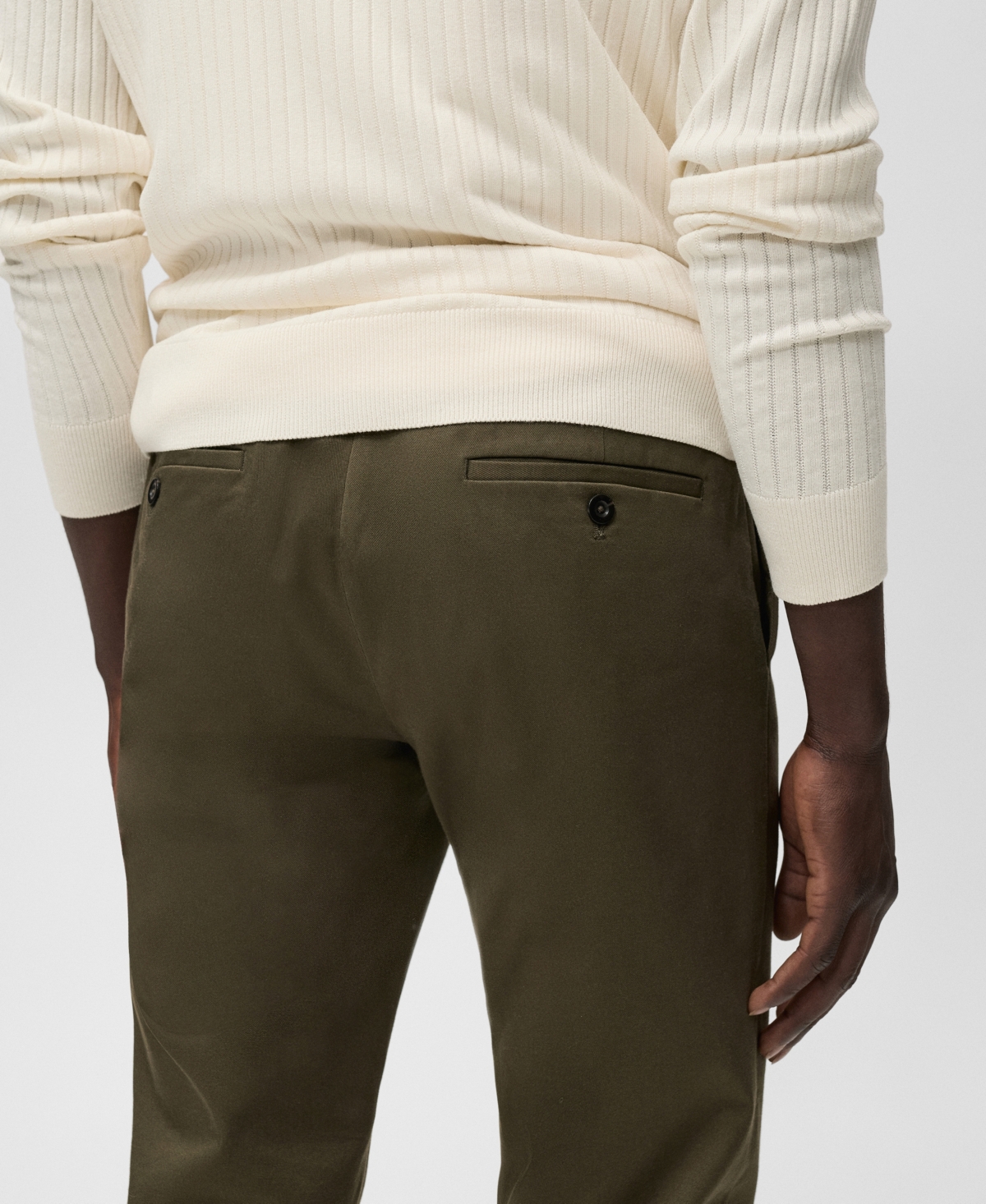 Mango Men's Barna Slim-Fit Twill Chino Pants