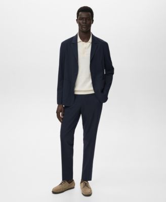 Men's Slim-Fit Suit Pants