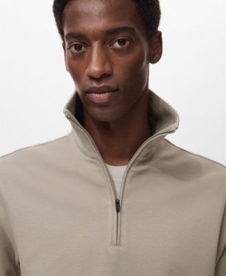 Men's Regular-Fit Zipper Technical Sweatshirt