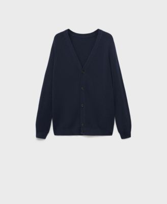 Men's Ribbed Knitted Buttons Cardigan