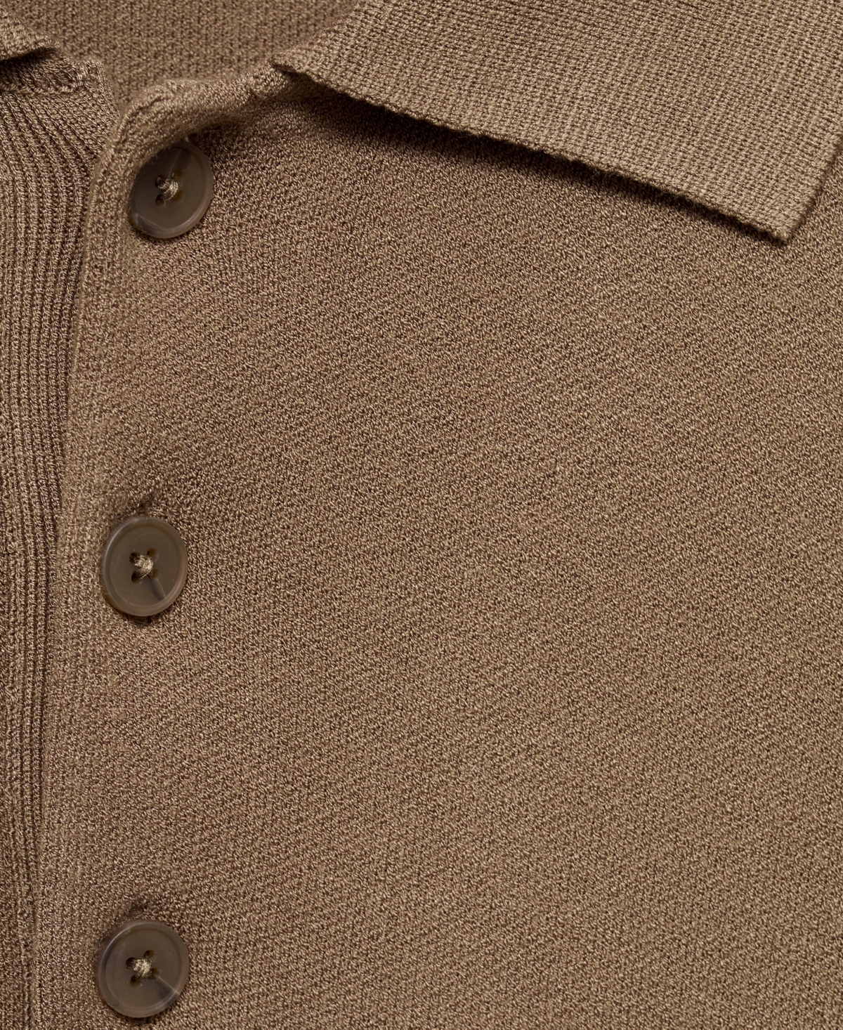 Mango Men's Knitted Polo-Neck Sweater