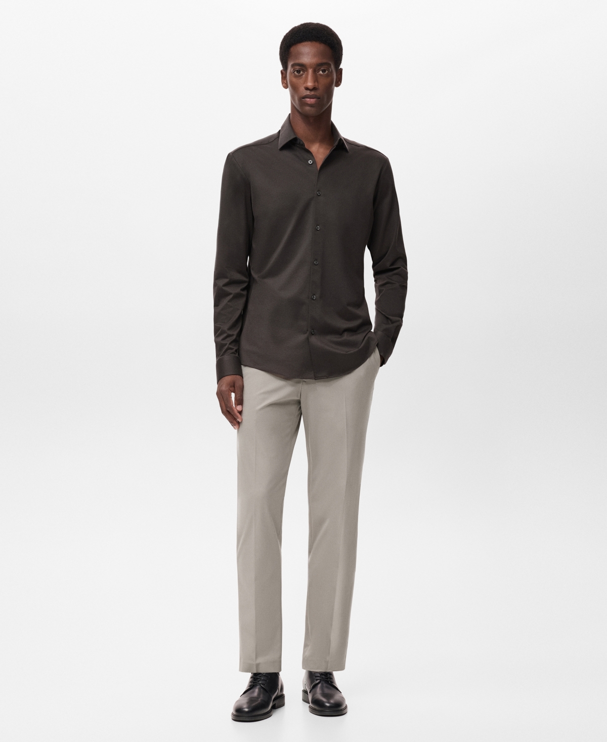 Mango Men's Comfort Stretch Non-Iron Shirt