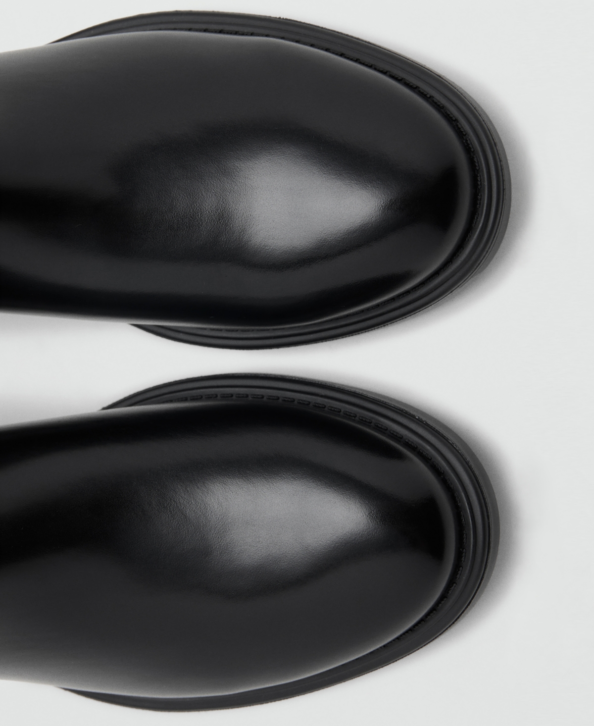 Mango Men's Leather-Effect Chelsea Ankle Boots