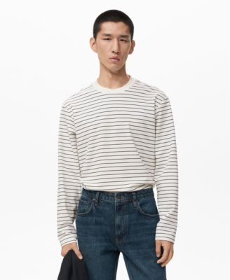 Men's Striped Long Sleeves T-Shirt