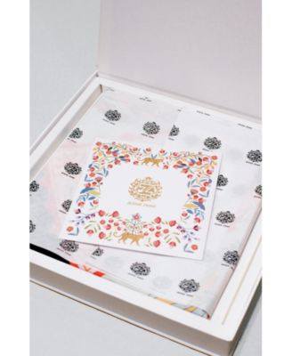 Double Sided Silk Scarf Crossing Red