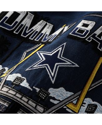 Men's Navy Dallas Cowboys Endzone Paradise COOLMAX Button-Up Shirt