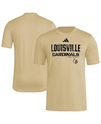 adidas - Men's Natural Louisville Cardinals 2025 Military Appreciation Pre-Game AEROREADY T-Shirt